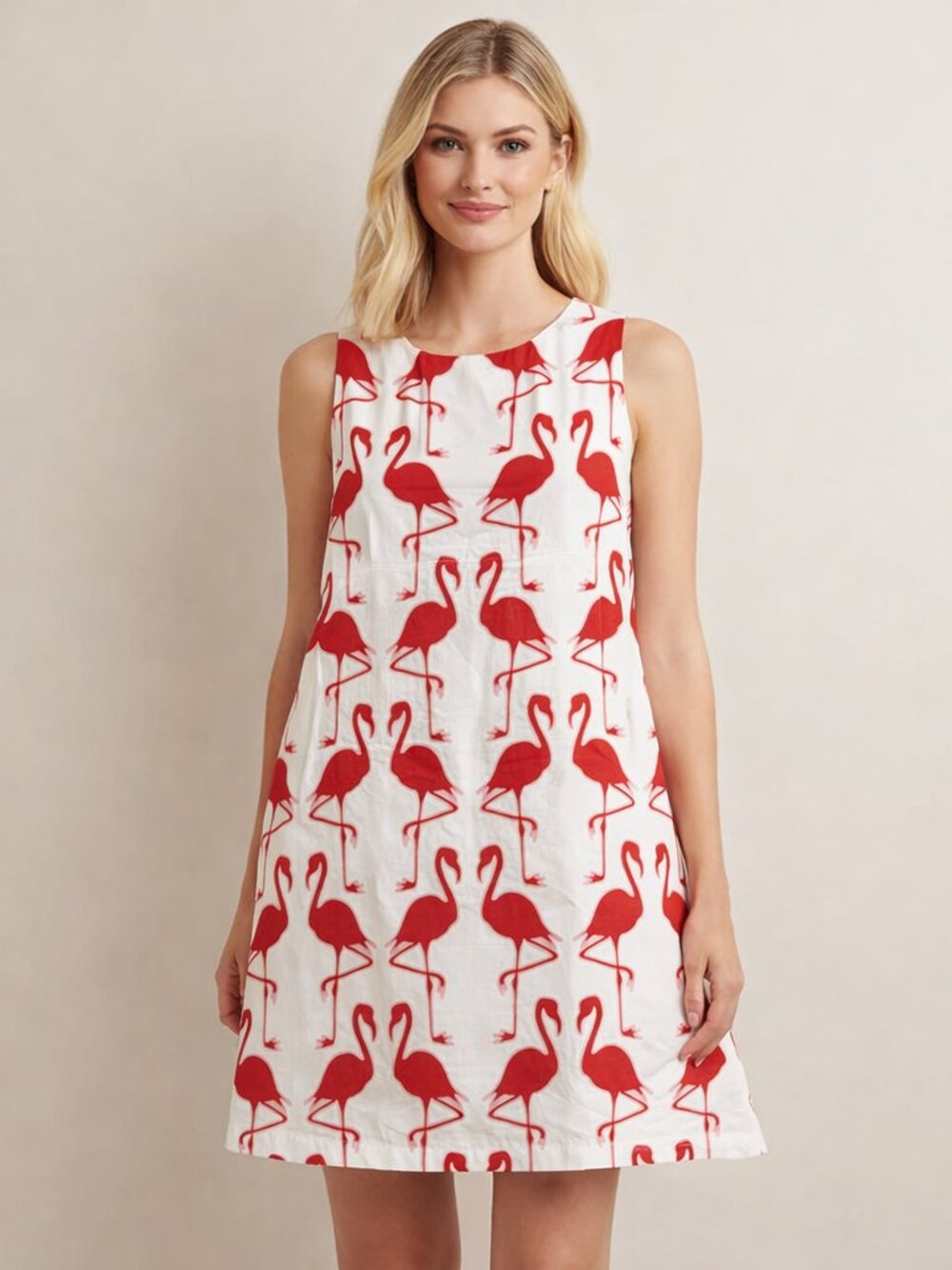 Maeve by Anthropologie Sleeveless Linen Blend Shift Mini Dress Size XL Petite
